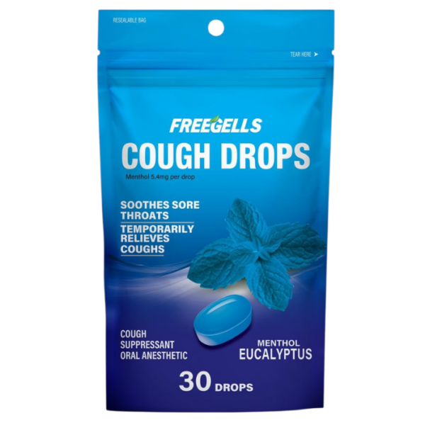 Freegells Cough Drops Eucalipto