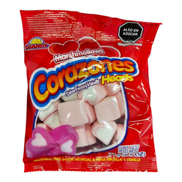 Marshmallows corazones